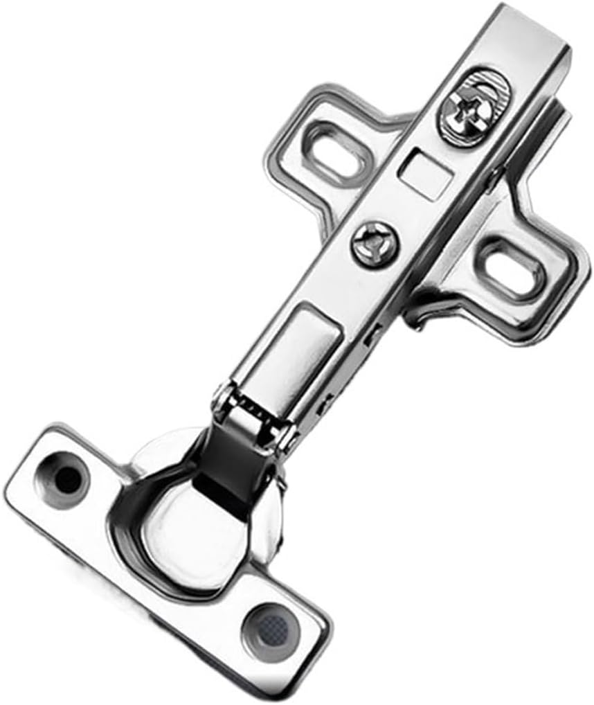 26mm Hydraulic Soft Close Cabinet Hinges - Premium Nickel-Plated Hidden Hinges for Kitchen and Bathroom Cabinets(Half Overlay)