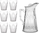 Baci Milano Set of 6 Water Glasses + Jug Baroque & Rock Anniversary