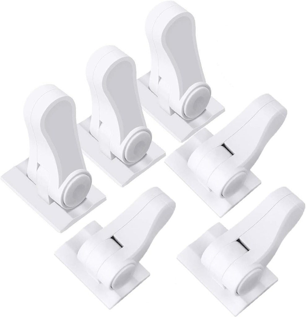 Childproof Door Lever Lock (6-Pack), Baby Proofing Door Handles Deter Toddler Pets from Opening Lever Doorknob or Getting Locked in Rooms - Child Safety - Easy Install Use