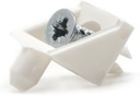 ReplacementScrews White Shelf Support Pins Compatible with IKEA Part 101558 (Pax, KOMPLEMENT) (Pack of 8)