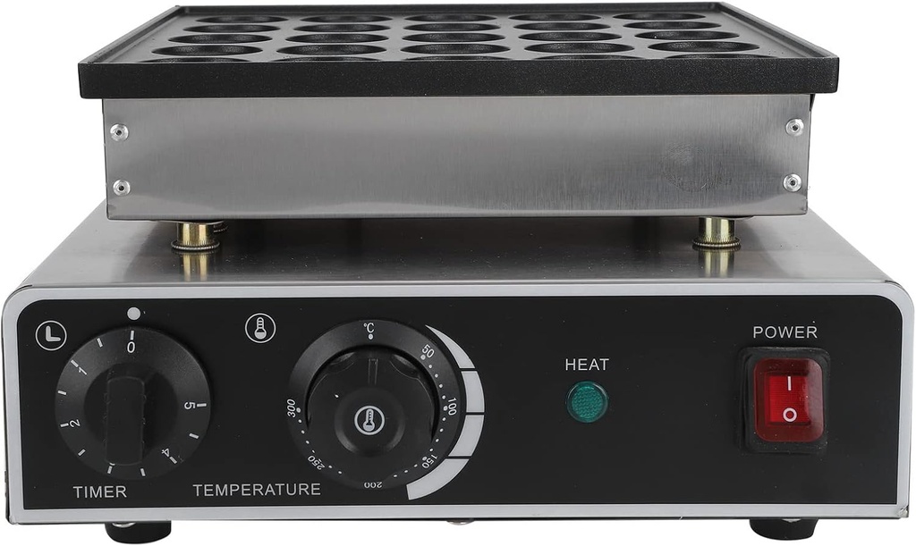 Mini Dutch Pancake Baker, 950W 25 Holes Commercial Pancake Maker Machine Maker Nonstick Electric Dorayaki Maker Machine for Bakery Home Kitchen Restaurant Bar