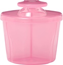 Dr. Brown's Baby Formula Dispenser with Snap-On Lid for On-The-Go Feedings,Milk Powder Dispenser for Traveling with Infant,Pink