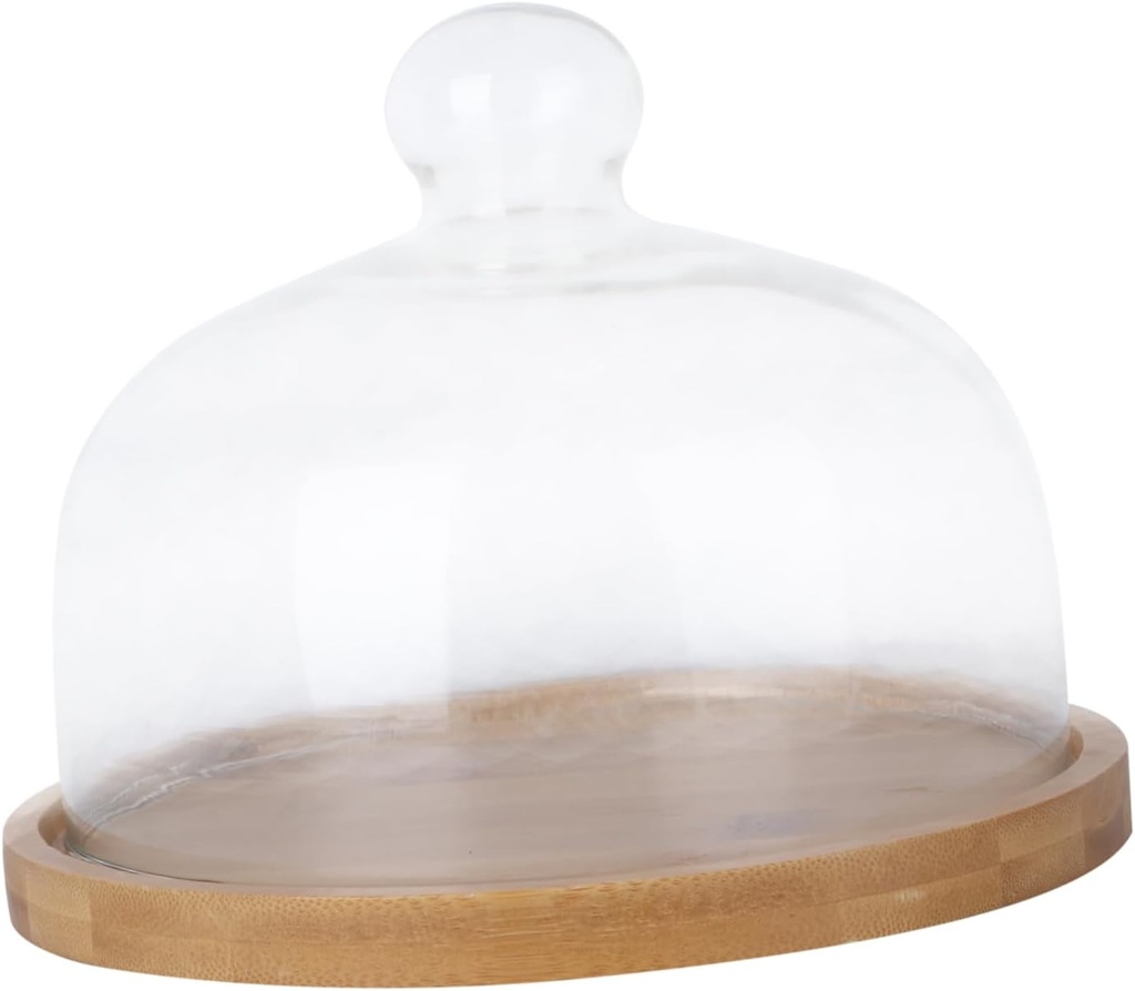 Portable Glass Cake Cover with Base Dessert Carrier for Cakes Cupcakes and Pies Transport and Storage Versatile Display and Serving
