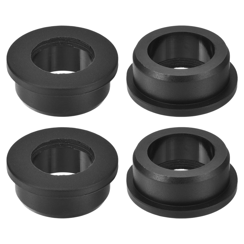 uxcell 4Pcs Rubber Grommets 1-3/8"(35mm) Drill Hole, 1"(25mm) ID Hole Top Hat Grommet Black Silicone Rubber Hole Plug Gasket for Wiring, Automotive