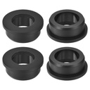 uxcell 4Pcs Rubber Grommets 1-3/8"(35mm) Drill Hole, 1"(25mm) ID Hole Top Hat Grommet Black Silicone Rubber Hole Plug Gasket for Wiring, Automotive