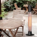 Outdoor Patio Heater with Stand Base, Portable Outdoor Heater 360° All-Round Heating,1500w Electric Outdoor Heater, One Second Fast Warming, for Indoor/Outdoor