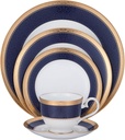 Noritake Odessa Cobalt Gold 5-Piece Place Setting, Service for 1