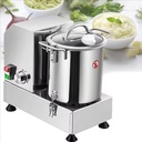 6/9/15L Commercial Food Processor, Heavy Duty Electric Vegetable Chopper, Stainless Steel Multifunctional Meat Grinder Veggie Cutter Mincer for Potato, Onion, Ginger, Cabbage,6L