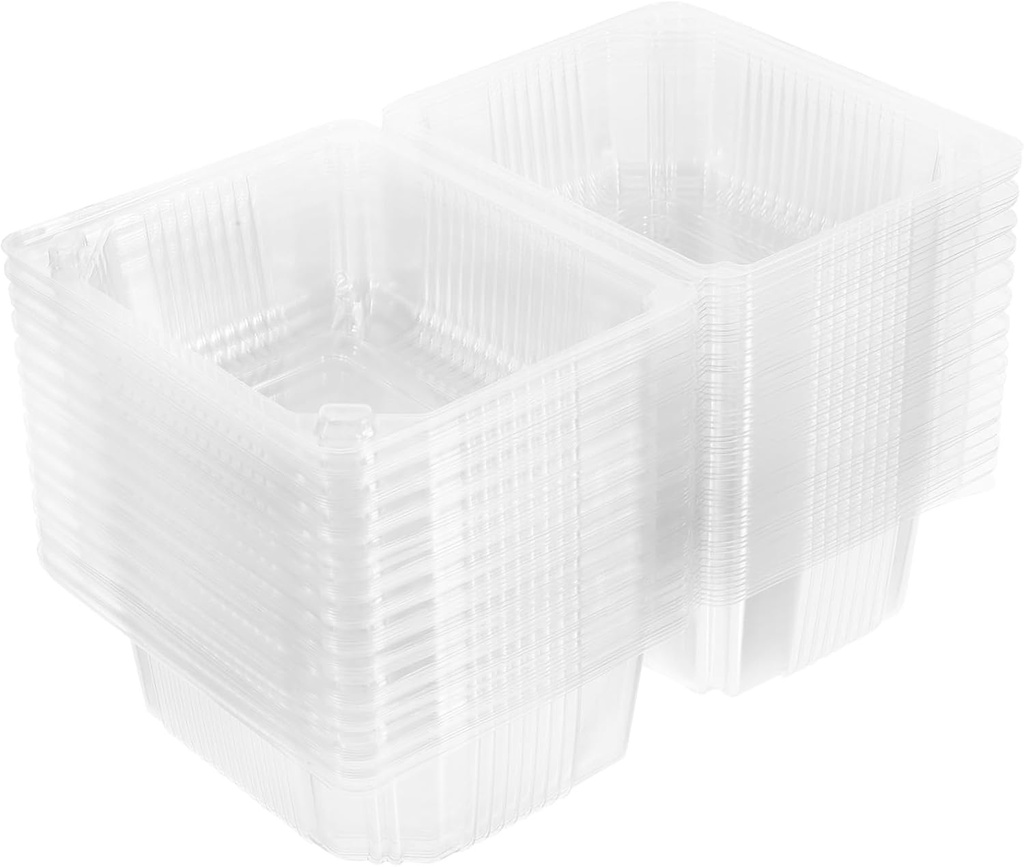 50pcs Cake Box Cupcake Container for Muffins Bakery Storage for Events Celebrations Keeps Cakes Fresh during Transport