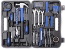 CARTMAN 148Piece Tool Set General Household Hand Tool Kit with Plastic Toolbox Storage Case Blue