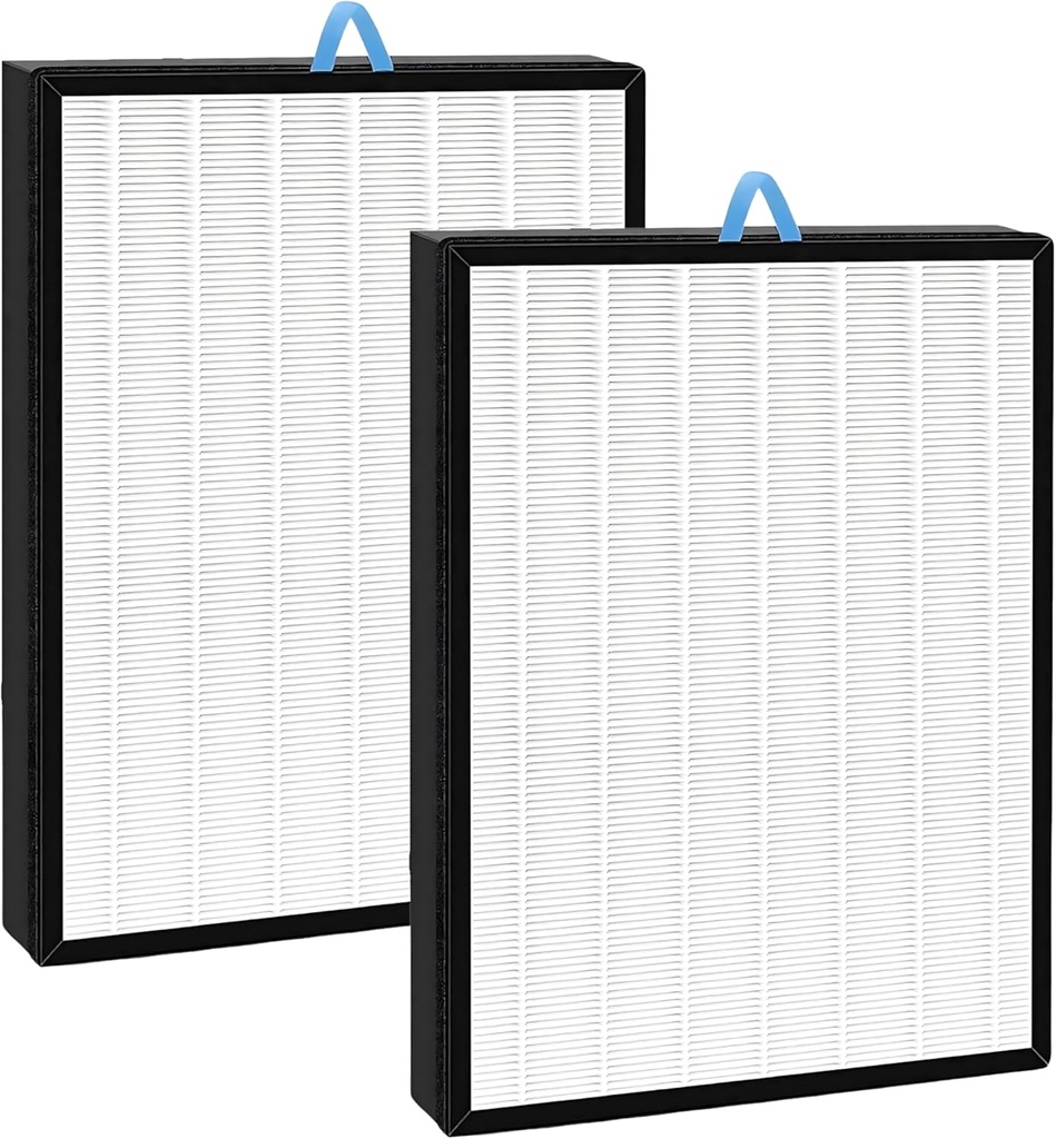 Nispira EverestAir-P EverestAir-RF 2-In-1 True HEPA Activated Carbon Filter Replacement for LEVOIT EverestAir Air Purifier 2 Packs