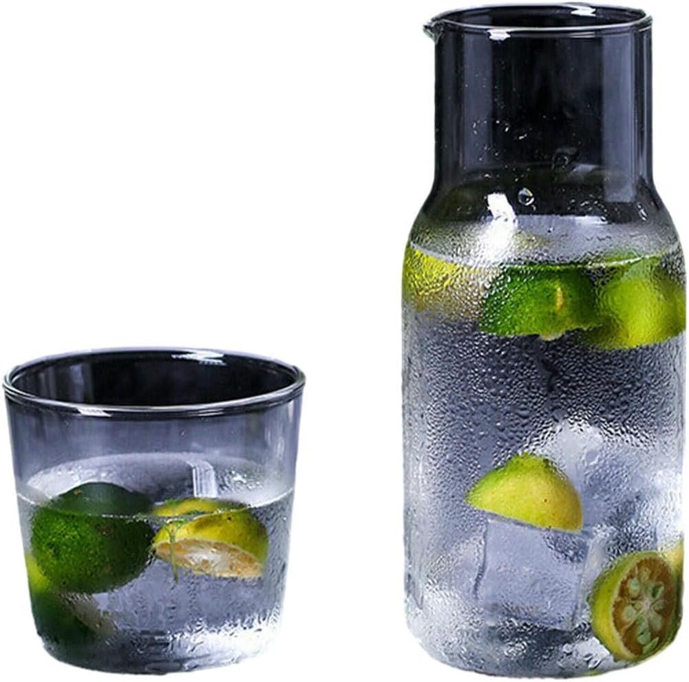 Household Japanese-style One-person Glass Breakfast Cold Drink Juice Cup - 500ml Large Set - Universal