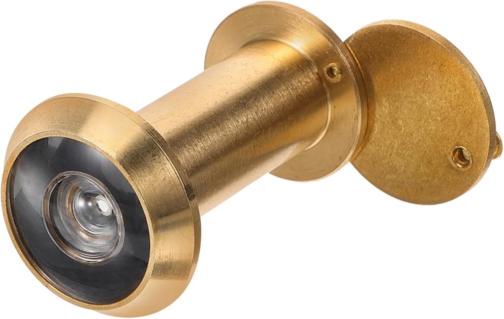 200degree Copper Door Mirror Wide View Security Peephole for Front Door Privacy Viewer Back Cover