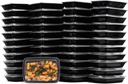 38 oz Reusable Food Storage 10 Pack Containers with Lids by EcoQuality – Rectangular BPA Free Freezer, Microwave & Dishwasher Safe – Airtight & Watertight Stackable, Lunch Meal Prep, To-Go, Bento Box
