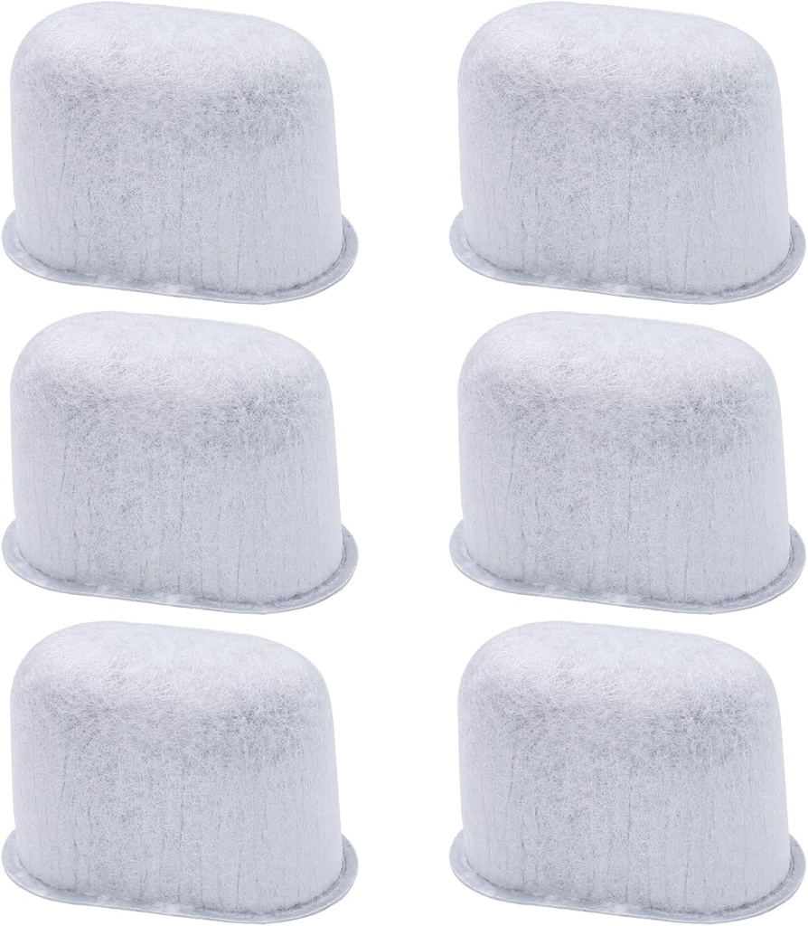 6pcs Water Filters for Coffee Maker Cuisinart Charcoal Water Filters Replacement, Effectively Absorb Impurities Improves Coffee Flavor