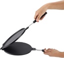 Alvinlite Cone Maker Non-Stick Waffle Maker for Waffle Cones, Black Aluminum Alloy, Modern Style