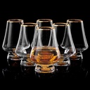 DUJUST Snifter Glasses Set of 6 (8oz), Crystal Whiskey Glasses with 24K Gold Leaf Flakes, Luxury Tasting Glasses for Brandy/Cognac/Bourbon/Tequila/Scotch, BPA-Free & Lead-Free