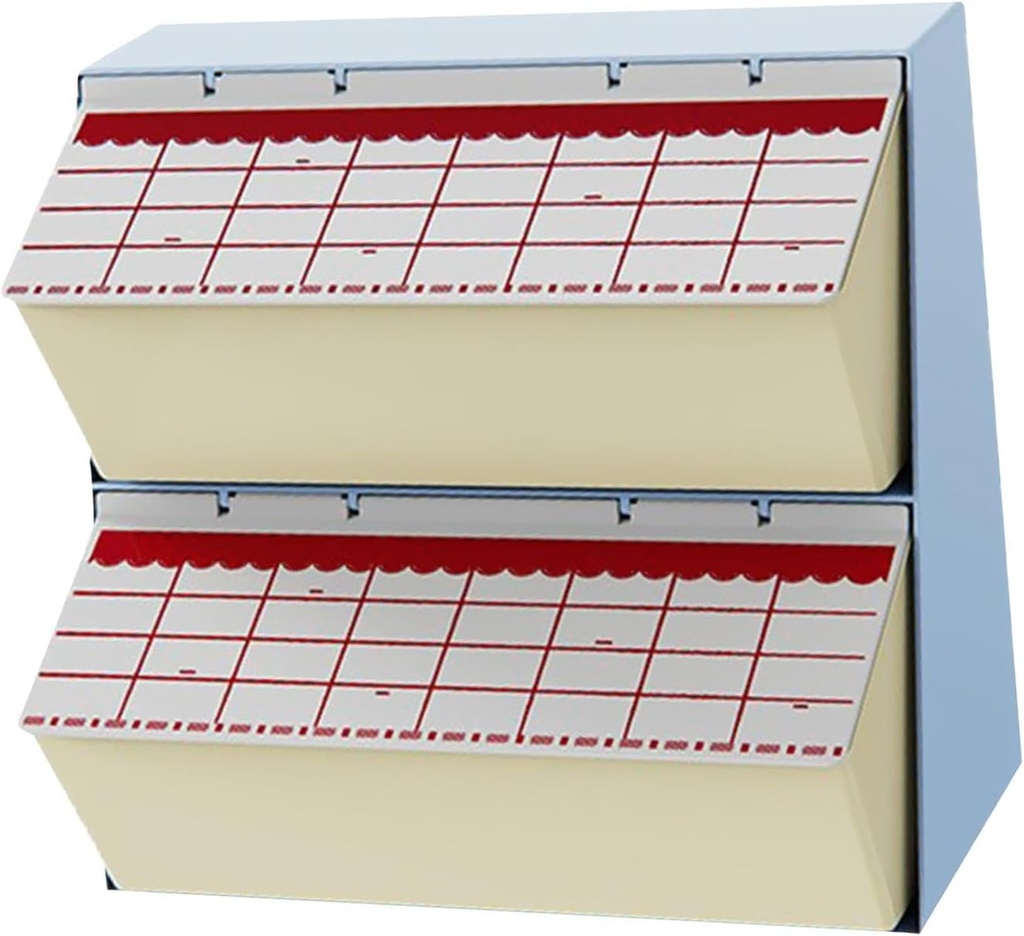 Fenteer Organizer Coffee Pod Holder with Lid Versatile 2 Tier Tea Holder Shelf Rack for Bedroom Cabinet Garage, Blue White