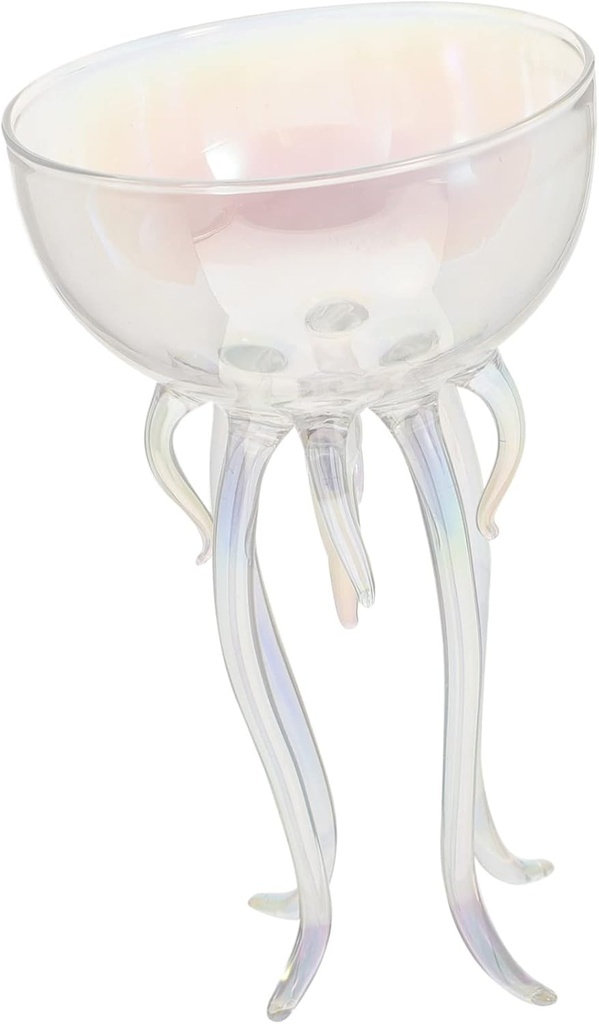 Cabilock Creative Octopus Jellyfish Cocktail Glass Vintage Bar Drinkware Transparent Wine Goblet for Parties Home Use Thin Rim Elegant Design