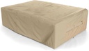 Covermates Outdoor Sectional Set Cover - Water Resistant Polyester, Drawcord Hem, Mesh Vents, Seating and Chair Covers, 138W x 68D x 30H, Khaki