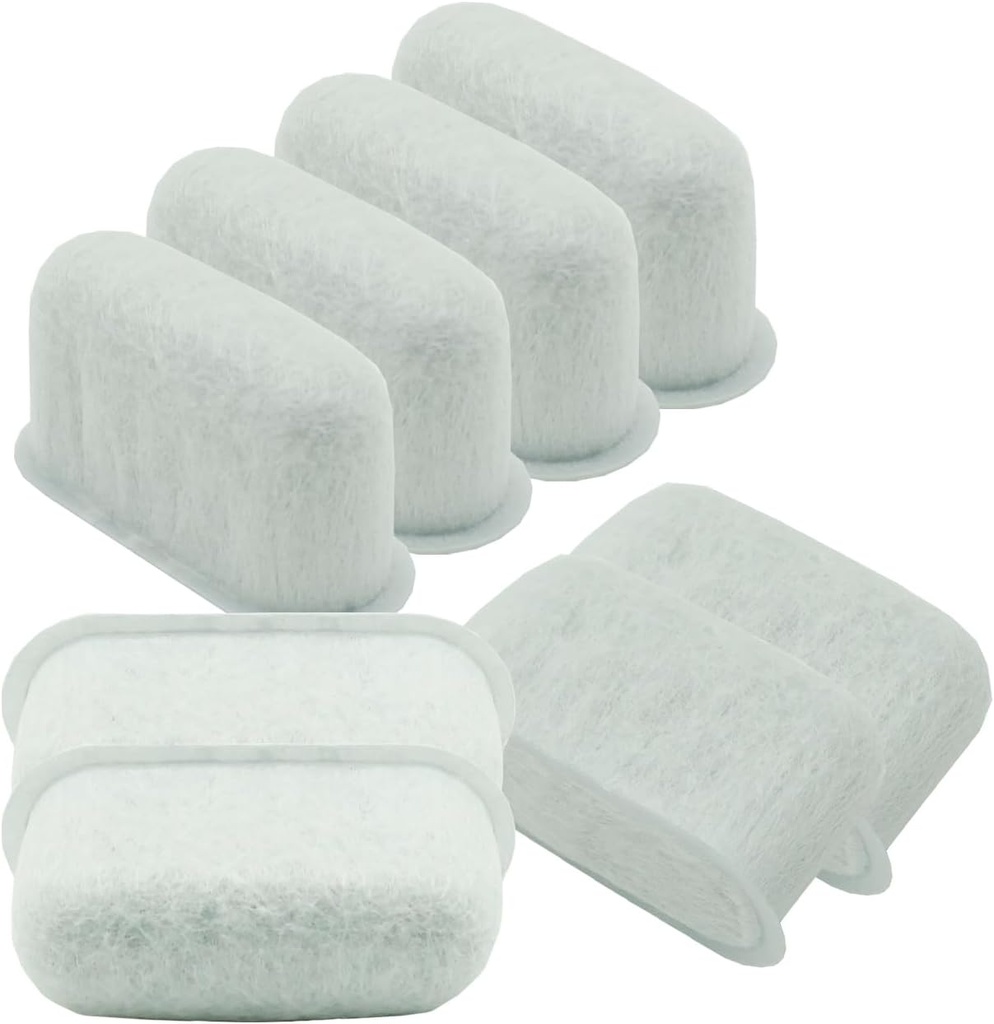 Delonghi 7313285779 water filter, Coffee Maker Carbon Filter, Espresso Machine Activated Charcoal Filter Replacement Accessories Parts (8 Pcs)