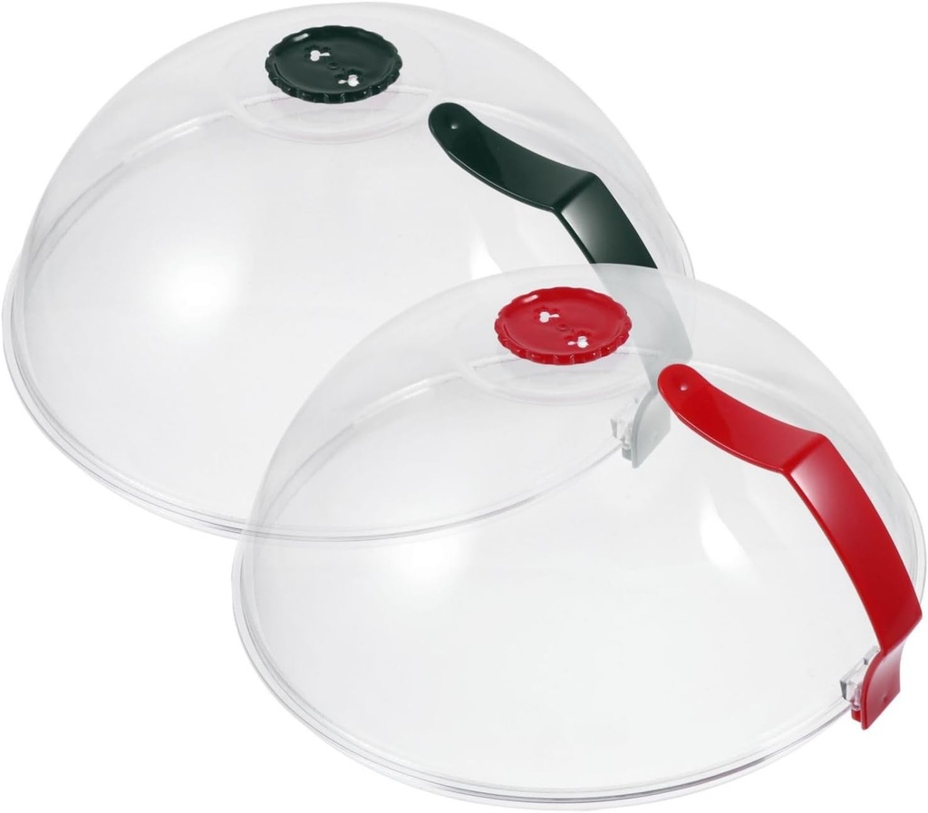 Microwave Dish Cover 2 Pack Food Splatter Covers Steam Lid for Cooking
