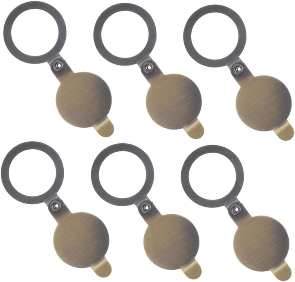 STOBOK 6PCS Solid Peephole Cover Privacy Door Viewer Protector for Enhanced Home Security Quick Installation for Apartment and Hotel Doors Conceals Peephole for Added Privacy