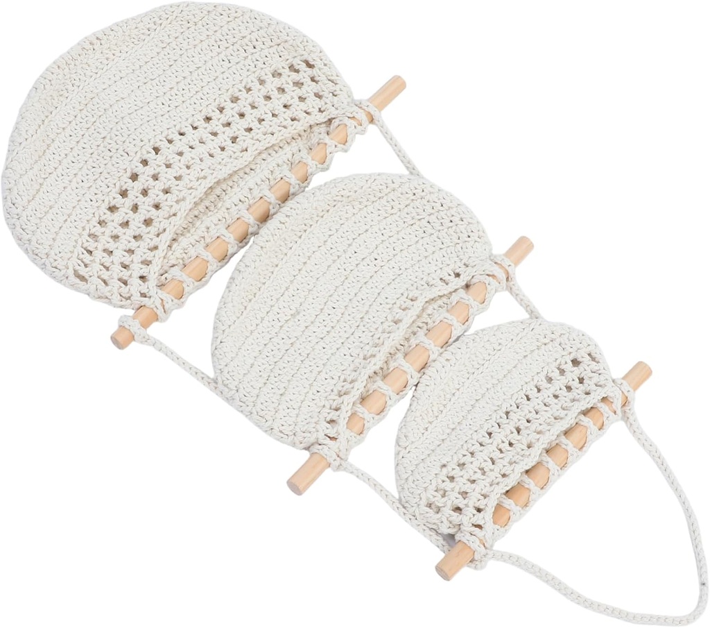 GLEAVI Bohemian Hanging Fruit Basket Multi Function Storage Net for Kitchen and Living Mesh Organizer for Fruits Vegetables Snacks Home Accessory