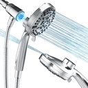 Magnetic Handheld Shower Head with Filter, 10 Spray Modes High Pressure Detachable Shower, ABS Chrome Bathroom Showerhead with Separate Cleaning Nozzle for Easy Installation