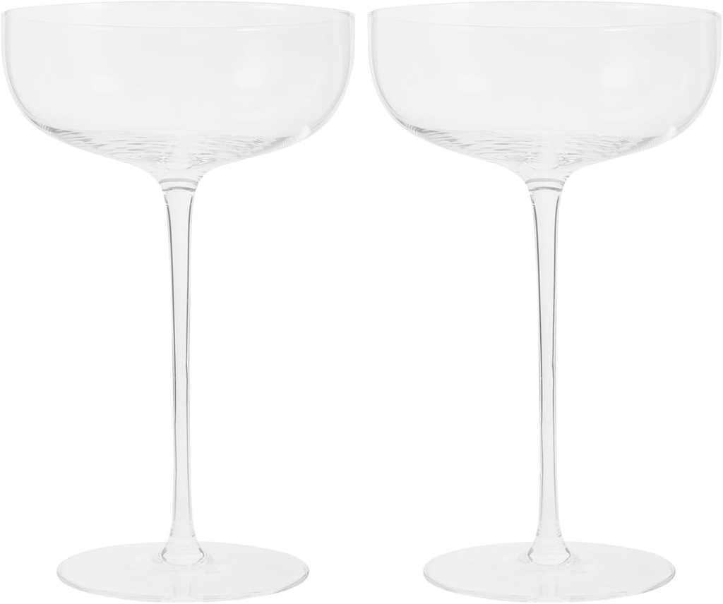 HEALLILY 2pcs Goblet Wine Glasses Elegant Stemmed Red Wine Glasses for Parties Birthdays and Special Occasions Lightweight Artistic Design for Home Use