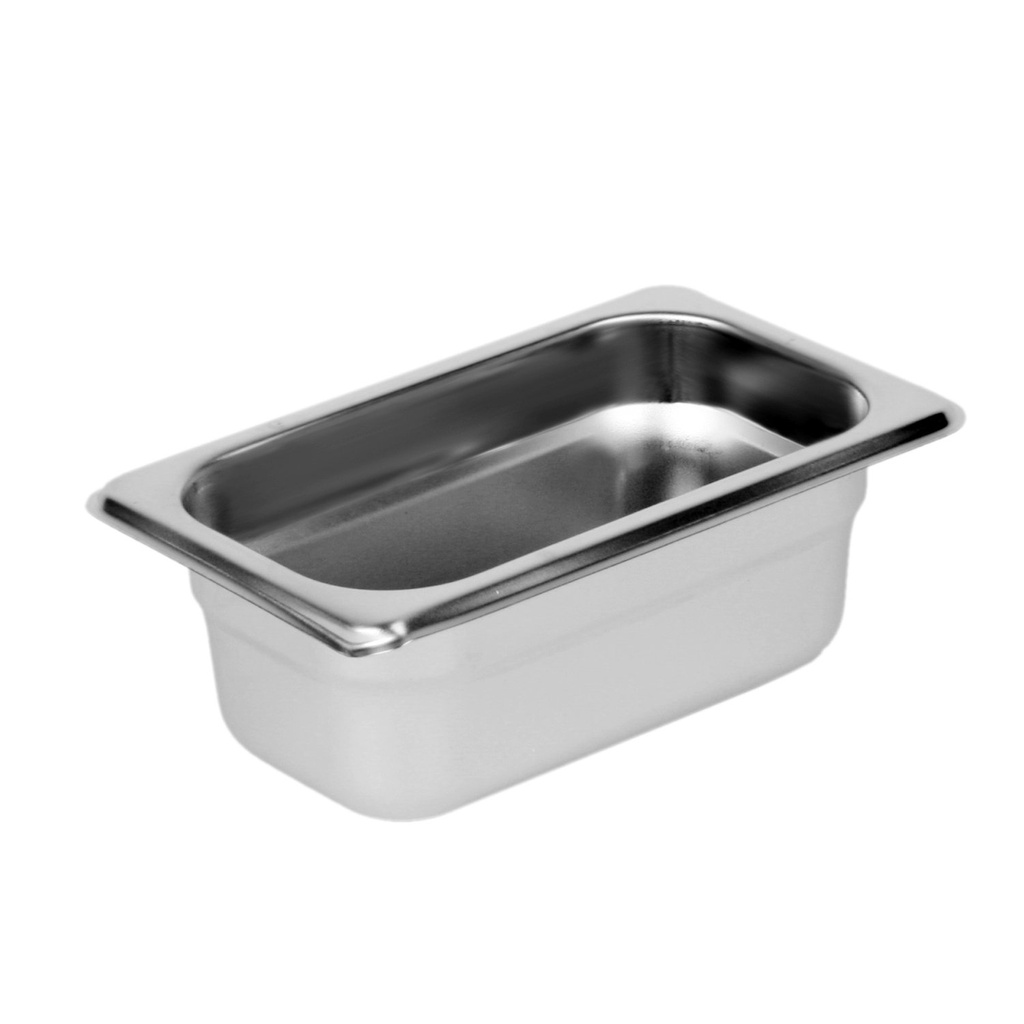 Thunder Group STPA2192 Steam Table Pan, 1/9 Size, 2-1/2" deep, Anti-jam, 22 Gauge, 18/8 Stainless Steel, NSF (Made in China), Pack of 12