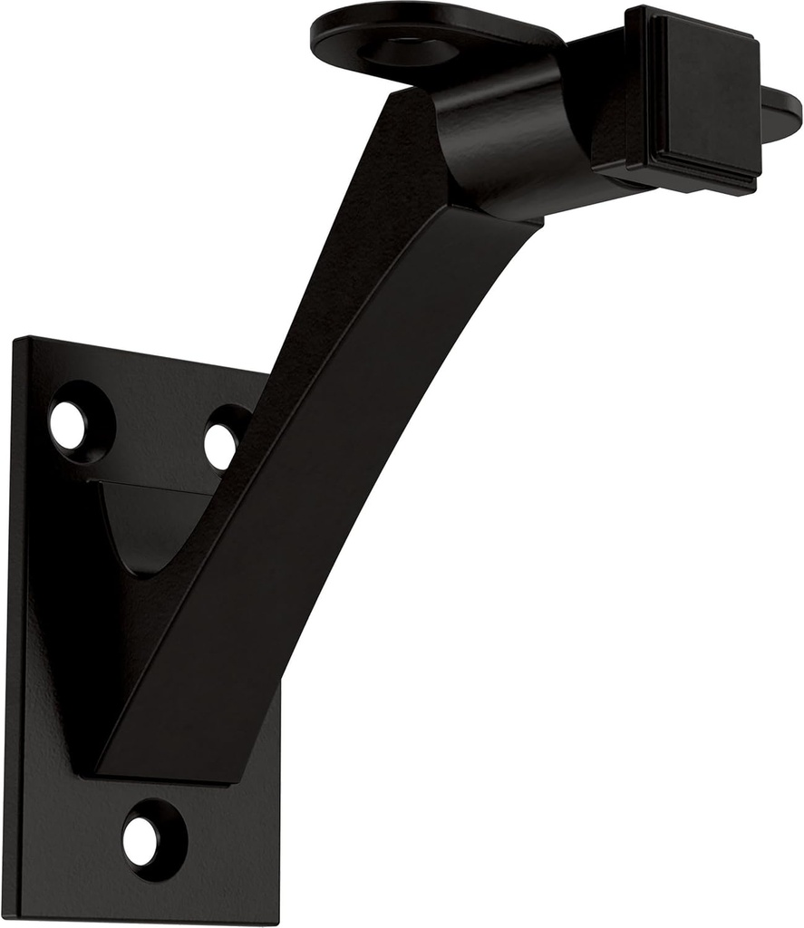 Franklin Brass Classic Edge 3 in. (76 mm) Handrail Bracket in Matte Black (4-Pack), B47253D-FB-C