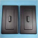 2 Pieces Top Hopper Big Lids Spare Parts Rectangle Covers Soft Ice Cream Machines Fittings Replacements Length 34cm