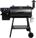 Z GRILLS ZPG-550B2 Wood Pellet Grill & Smoker with PID 2.1 Controller, 553 sq in Cooking Area, Meat Probe, Hopper Cleanout, 8 in 1 BBQ Grill Outdoor Auto Temperature Control, Black