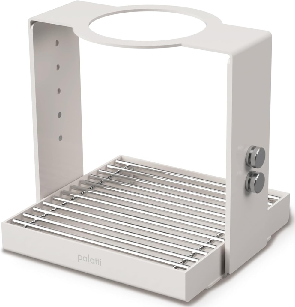 palatti Contact Pour Over Coffee Dripper Stand with 10oz / 300ml Drip Tray and Adjustable Height, Pour Over Coffee Maker Set with Futuristic Aesthetic, Made of Stainless Steel and Aluminum Alloy