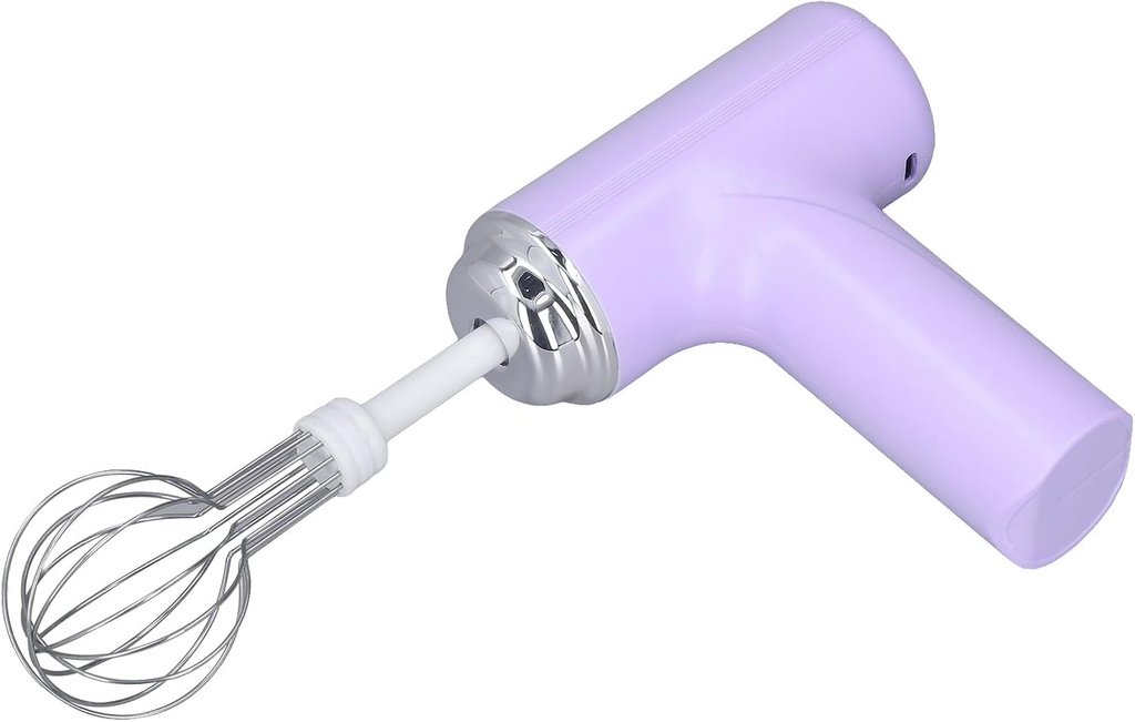 Cordless Whisk, Easy Electric Hand Mixer Adjustable Speed Wide Application with 2pcs Mixing for Home ()