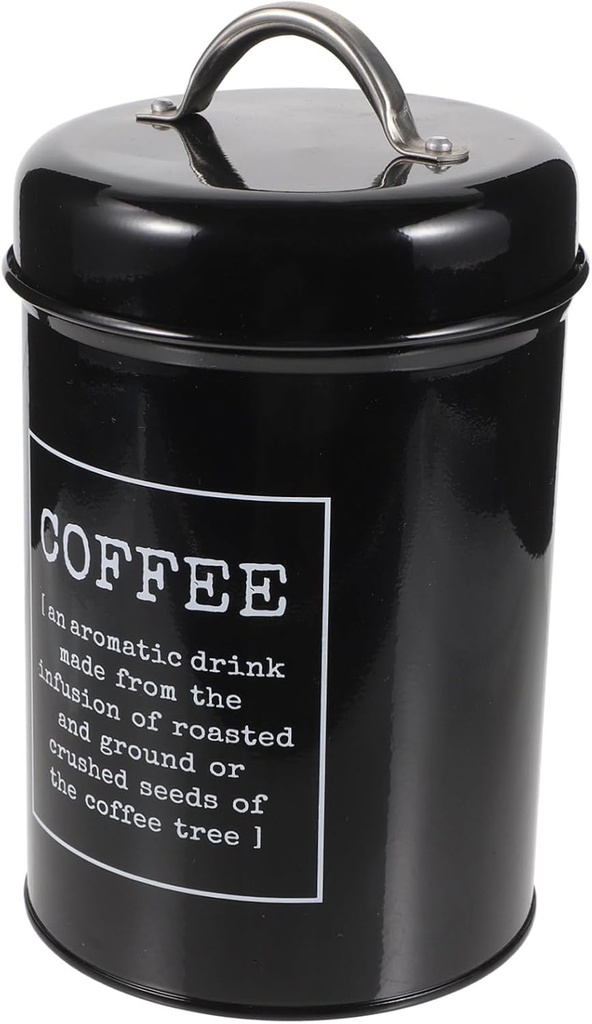IMIKEYA Airtight Coffee with Seal Ring Metal Kitchen Canister for Sugar Tea Spices Dried Fruits Moisture Storage Jar with Lid Lightweight and Easy for Home and Office Organization