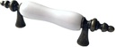 3" C-C Cabinet Pull Handle White Dresser Pulls Antique Bronze Drawer Knob Ceramic Cabinet Handle Porcelain Dresser Pulls Kitchen Door Handles Hardware 76 mm Centers (L:4.9" (125 mm) /C-C:3"(76 mm))