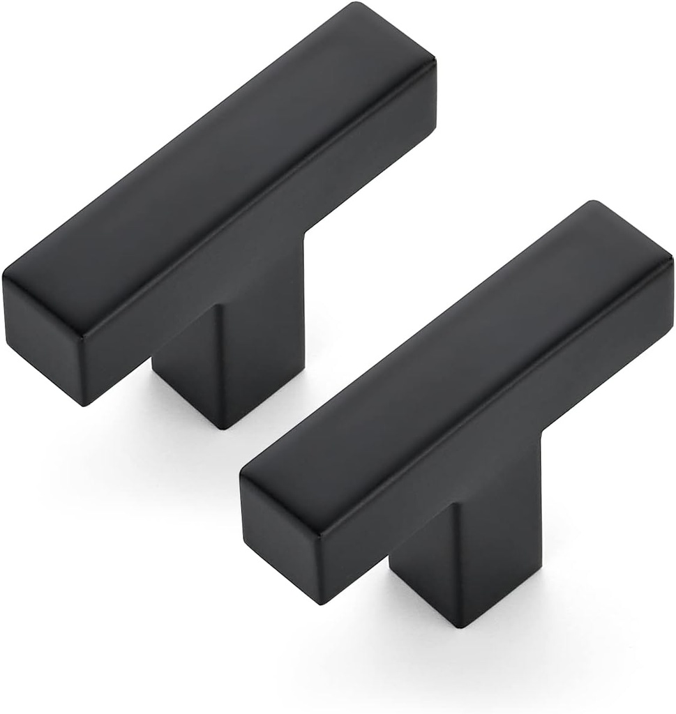 Ravinte 30 Pack 2 inch Length Square Cabinet Pulls Matte Black Stainless Steel Kitchen Drawer Pulls Cupboard Handles Cabinet Handles