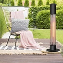 110v Outdoor Patio Heater, 1500w Electric Outdoor Heaters, 360° Fast Heating & IP65 Waterproof & Anti-Dump, for Garden Patio Garage Backyard