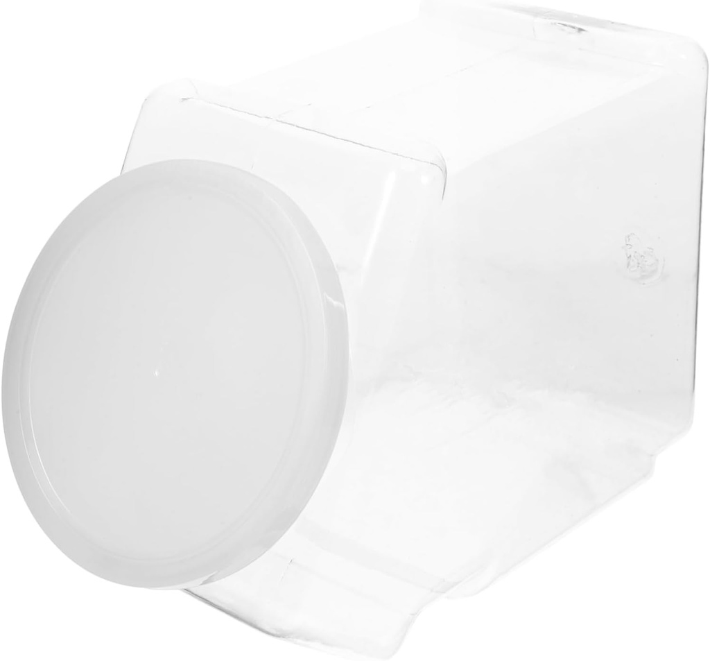 PRETYZOOM Air Tight Candy Storage Jar Reusable Plastic Canister Lids for Wedding Tea Container Cookie Container