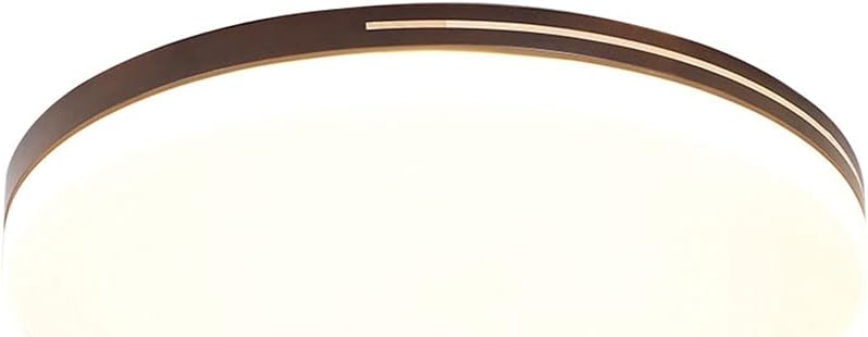 Wooden Acrylic Ceiling Light Modern Minimalist Round Three-Color Dimming Toning Ceiling Lamp Flush Mount Fixture Saving Ceiling Light Flat Modern Round Lighting Fixture