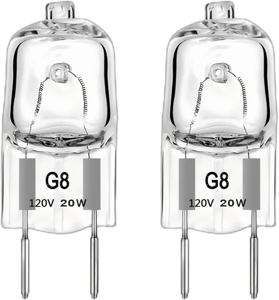 Light Bulb for GE Microwave Oven, Appliance Halogen Night Light/Stove Light Bulb Fits for GE Samsung Kenmore Elite Maytag Over The Stove Range Microwave, WB25X10019 Replacement Bulb,G8 20W 120V