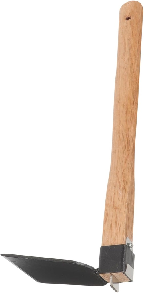SUPVOX Hoe Gardening Tool Lightweight Sturdy Digging Hoe Ergonomic Wooden Handle for Planting and Weeding Outdoors for Soil Turning and Cultivating