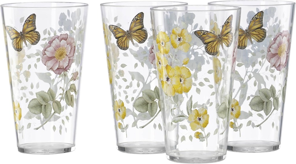 Lenox 8 Piece Butterfly Meadow Acrylic Drinkware Set
