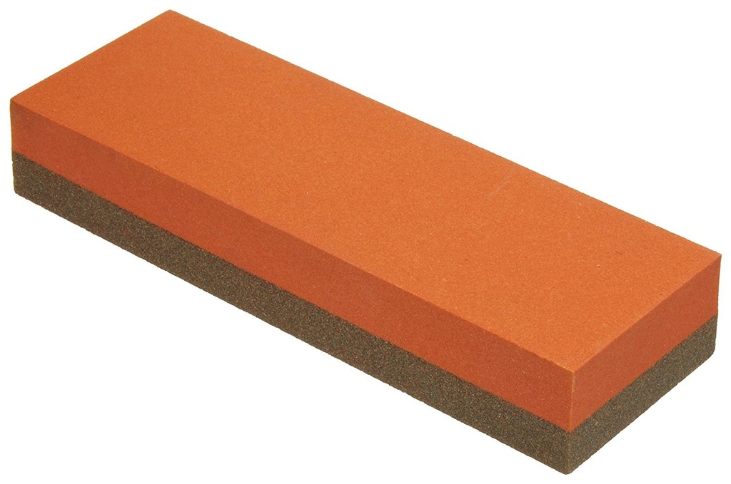Norton Combination Grit Abrasive Benchstone, Aluminum Oxide, 6" Length x 2" Width x 1" Height