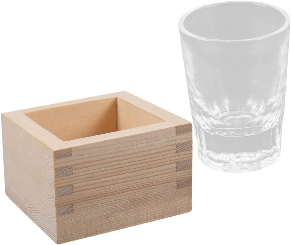 Japanese Sake Cups Mermaid Wine Glass Rice Wine Cup for Her Sake Serving Wooden Box