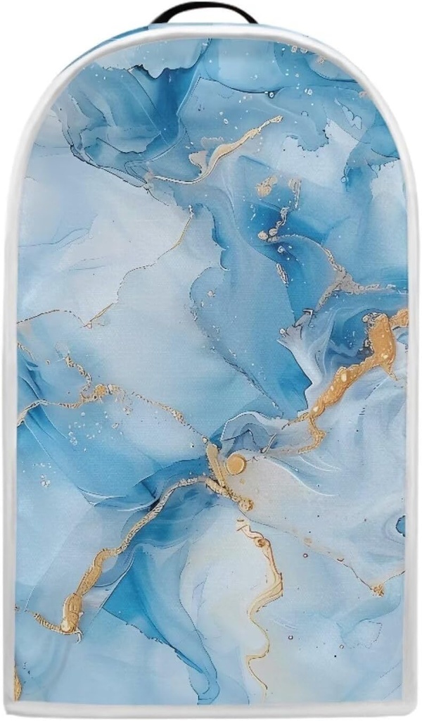 Print Blender Cover Stand Mixer Appliance Cover Blender Cover Dust Cover Food Processor Cover Kitchen Appliance Accessories Decor Blender Covers For Kitchen, Light Blue Marble
