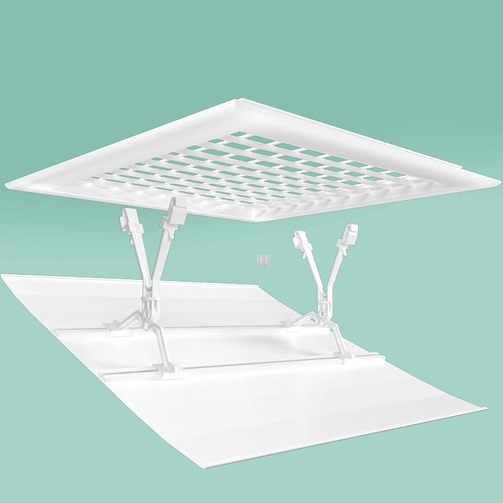 Air Conditioner Air r Room Air Conditioners Baffle Wall Vent r | Air r Outlet Air Wing Air Cooled Baffle Wind Direction For Home Iving Room Bedroom (Color : White, Size : 60* (White 45 * 45cm)