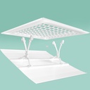 Air Conditioner Air r Room Air Conditioners Baffle Wall Vent r | Air r Outlet Air Wing Air Cooled Baffle Wind Direction For Home Iving Room Bedroom (Color : White, Size : 60* (White 45 * 45cm)